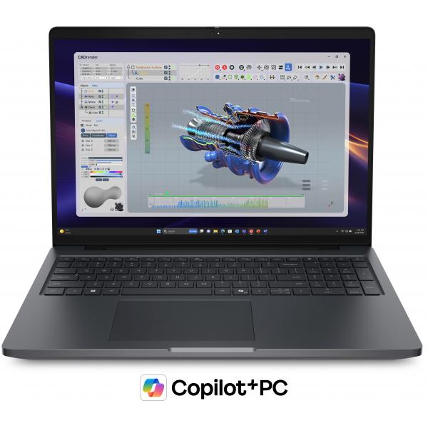 DELL Pro Precision 5 16 PW516261 Copilot+ PC Intel Core Ultra 7 366H Computer portatile 40,6 cm (16") Full HD+ 32 GB LPDDR5x-SDRAM 1 TB SSD NVIDIA RTX PRO 2000 Blackwell Wi-Fi 7 (802.11be) Windows 11 Pro Nero Italiano [14C72]