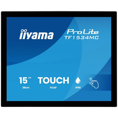 iiyama ProLite TF1534MC-B8X Monitor PC 38,1 cm (15") 1024 x 768 Pixel XGA LED Touch screen Nero [TF1534MC-B8X]