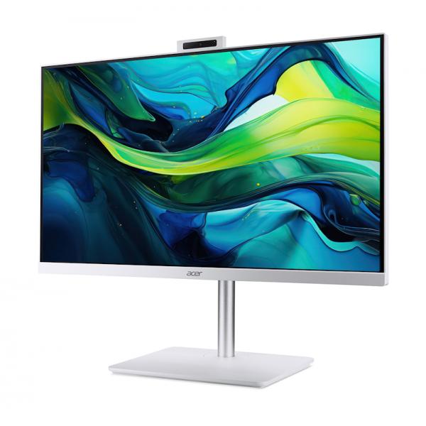 Acer Veriton VZ2417G Intel Core 5 120U 68,6 cm (27") 1920 x 1080 Pixel PC All-in-one 16 GB DDR4-SDRAM 512 GB SSD Windows 11 Pro Wi-Fi 6 (802.11ax) Giallo, Bianco [DQ.R8LET.005]