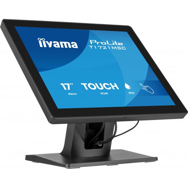 iiyama ProLite T1721MSC-B3 Monitor PC 43,2 cm (17") 1280 x 1024 Pixel SXGA Touch screen Da tavolo Nero [T1721MSC-B3]