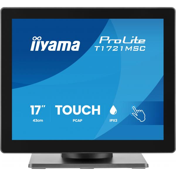 iiyama ProLite T1721MSC-B3 Monitor PC 43,2 cm (17") 1280 x 1024 Pixel SXGA Touch screen Da tavolo Nero [T1721MSC-B3]