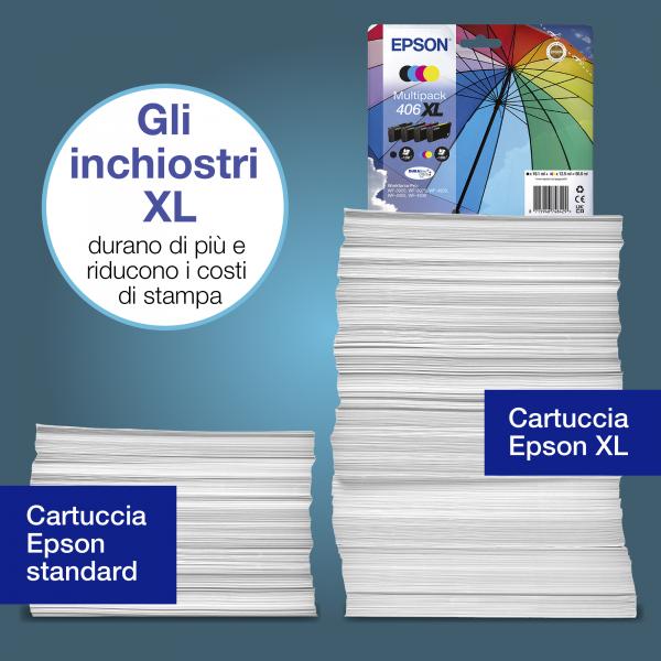 Epson Inchiostro DURABrite Ultra Ombrello 406XL multipack 4 colori [C13T17H64010]