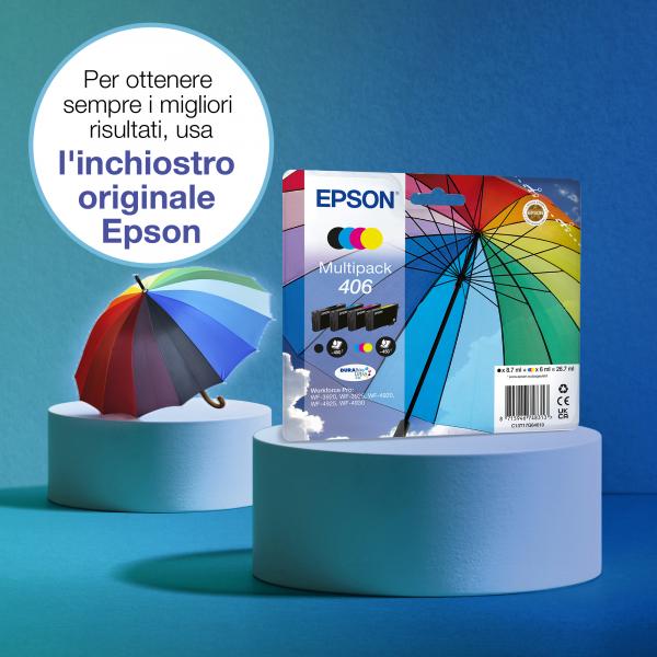 Epson Inchiostro DURABrite Ultra Ombrello 406 multipack 4 colori [C13T17G64010]