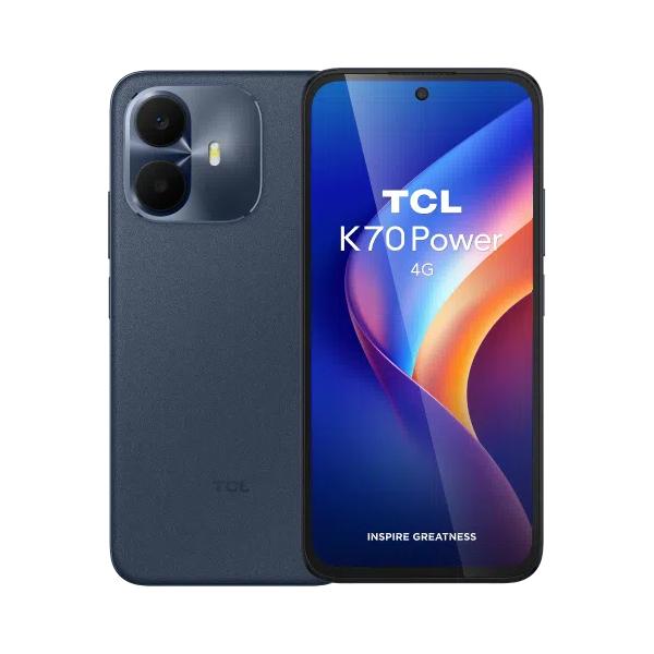 TCL K70 Power 4G 17,3 cm (6.8") Doppia SIM Android 16.0 USB tipo-C 6 GB 128 GB 6500 mAh Blu [0169200274]