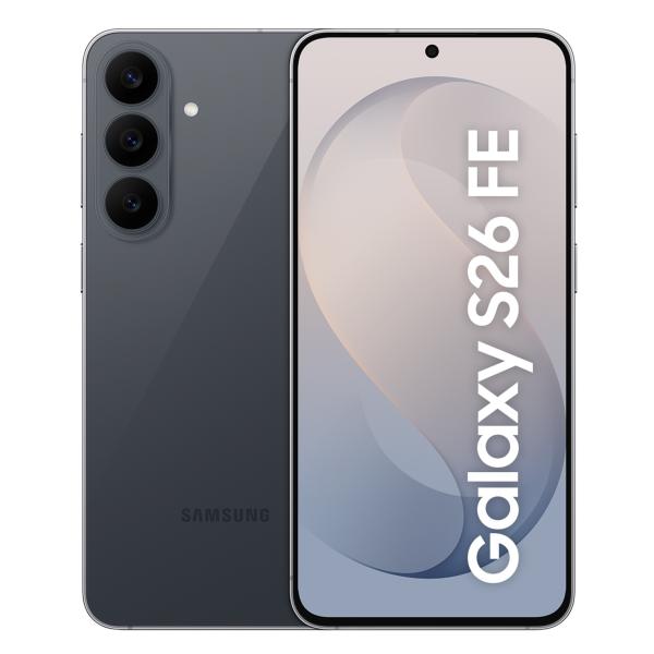 Samsung Galaxy S26 FE , 128GB, Graphite, AI, Camera 50MP, Assistente Foto, My FanCam, Video con Blocco Orizzontale Video, Batteria 4900 mAh, RAM 8GB [SM-S741BZKDEUB]