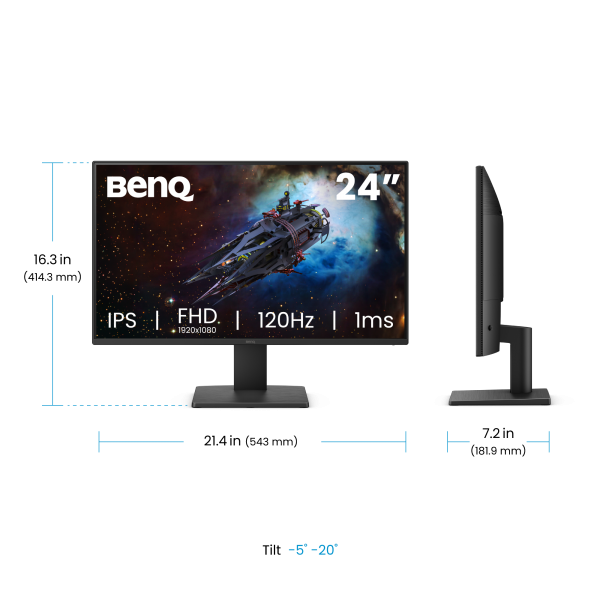 BenQ GW2491P Monitor PC 60,5 cm (23.8") 1920 x 1080 Pixel Full HD LED Nero [GW2491P]