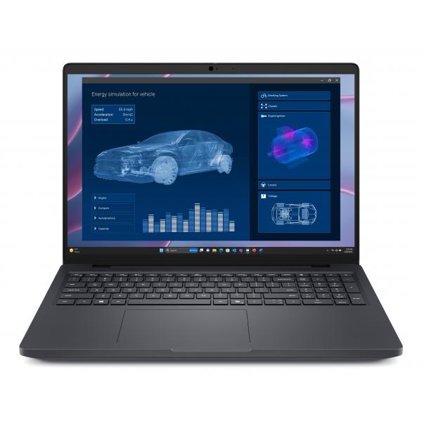 DELL Pro Max 16 MC16255 Copilot+ PC AMD Ryzen AI 7 PRO 450 Workstation mobile 40,6 cm (16") WUXGA 32 GB LPDDR5x-SDRAM 1 TB SSD NVIDIA RTX PRO 1000 Blackwell Wi-Fi 7 (802.11be) Windows 11 Pro Nero Italiano [CXK53]