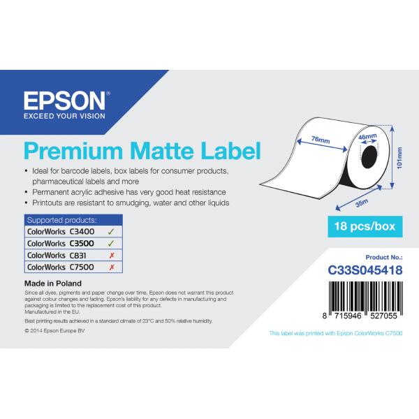 S045418 ROTOLO ETICH.76MM X 35M [C33S045418]