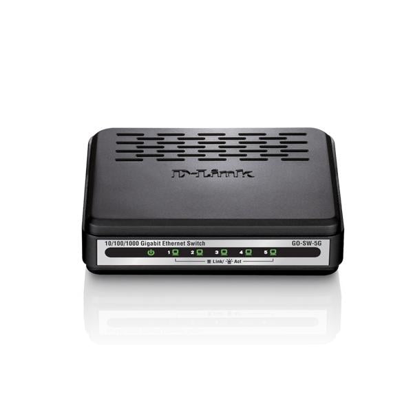 D-LINK SWITCH 5 PORTE GIGABIT EASY DESKTOP [GO-SW-5G]