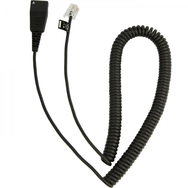 Jabra GN QD to Modular RJ extension coiled cord for Cisco IP [8800-01-37]