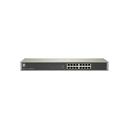 Level One 16-Port Gigabit Switch-Metal Case-RackMountable [GSW-1657]