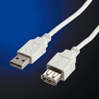 ROLINE CAVO USB2.0 CABLE, A - A, M F, 1.8M [S3112]