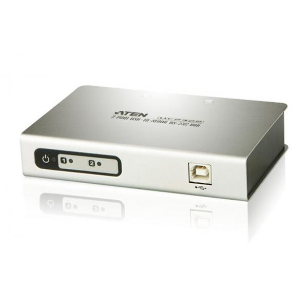 ATEN 2 port USB2.0-to-Serial HUB for RS-232- PROMO FINO AD ESAURIMENTO SCORTE [UC2322-AT]