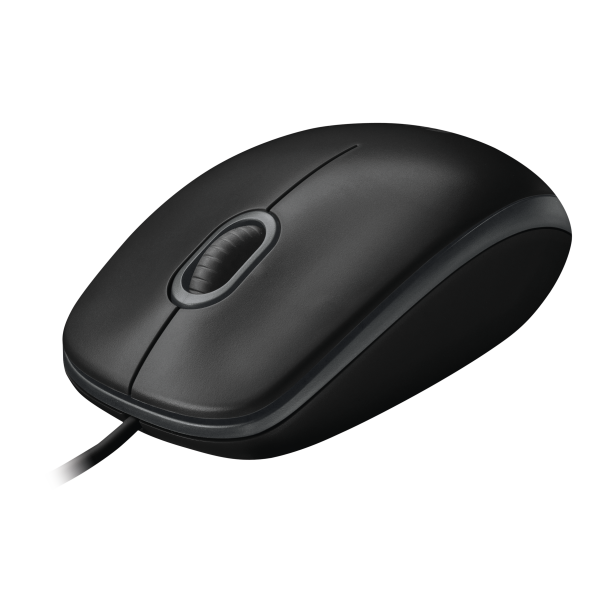 Logitech B100 Wired Mouse - Black [910-003357]