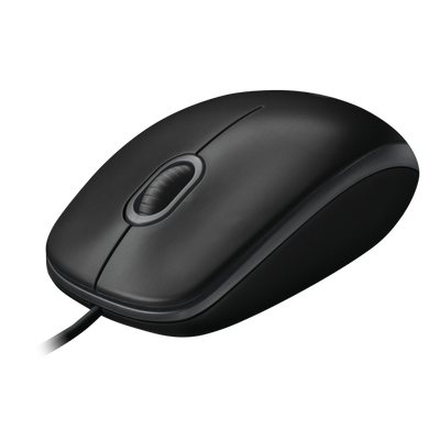 Logitech B100 Wired Mouse - Black [910-003357]