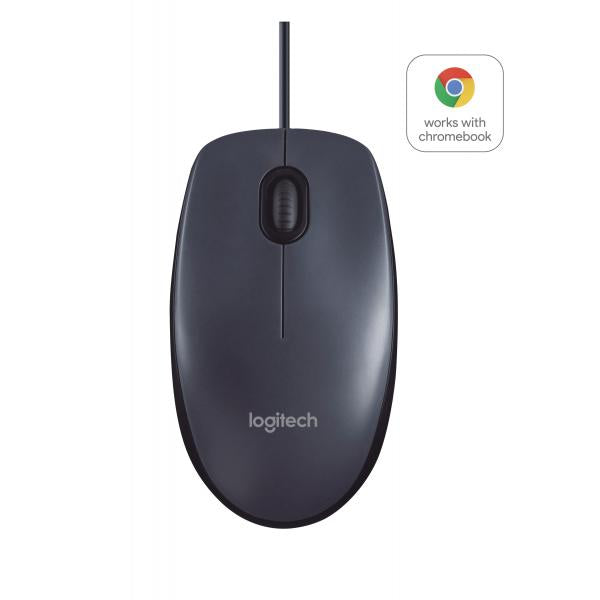 Logitech B100 Wired Mouse - Black [910-003357]