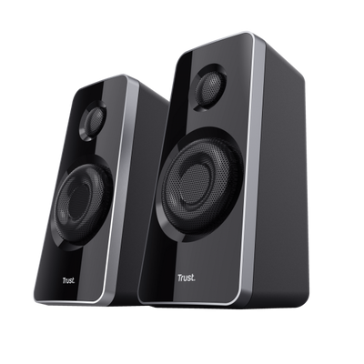 TRUST SET ALTOPARLANTI SPEAKERS 2.1 120W PICCO (60W RMS) - CON TELECOMANDO CON INGRESSO AUX + PRESA [19019]