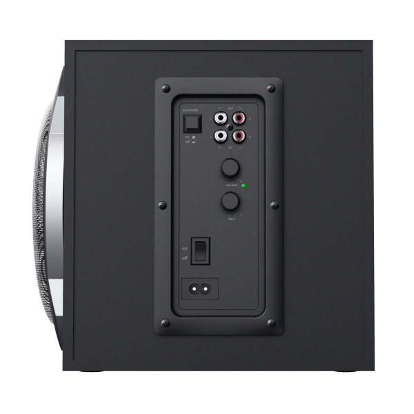TRUST SET ALTOPARLANTI SPEAKERS 2.1 120W PICCO (60W RMS) - CON TELECOMANDO CON INGRESSO AUX + PRESA [19019]