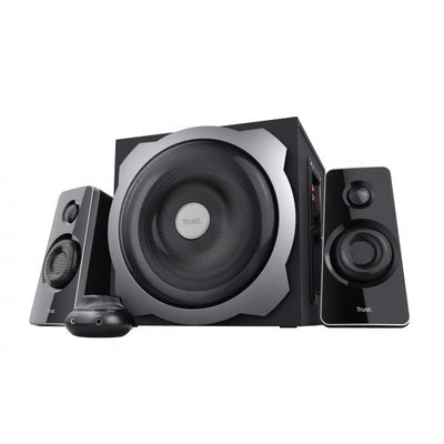 TRUST SET ALTOPARLANTI SPEAKERS 2.1 120W PICCO (60W RMS) - CON TELECOMANDO CON INGRESSO AUX + PRESA [19019]