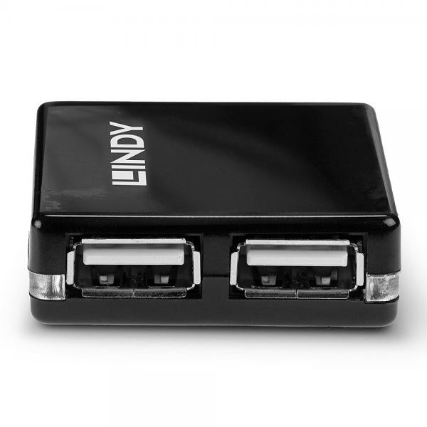 LINDY MINI HUB USB 2.0 4 PORTE [42742]