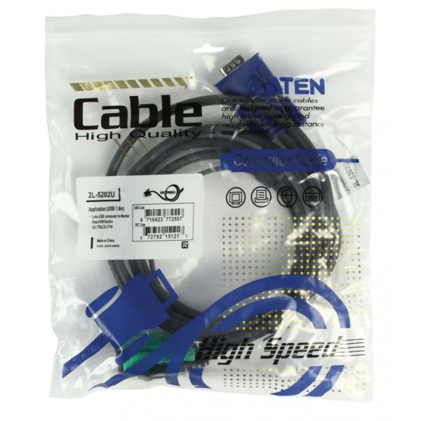 Aten USB Cable For USB&USB Mac Computer 1,8m [2L-5202U]