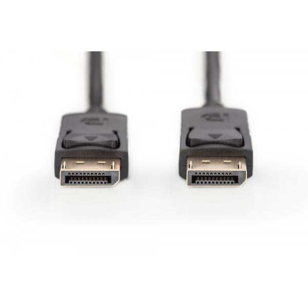 Digitus DisplayPort connection cable - DP M/M - 2m - w/interlock - DP - 1.1a conform - Black [AK-340103-020-S]