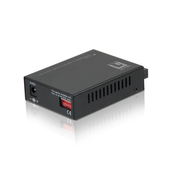 Level One RJ45 to SC Gigabit Media Converter - Multi-Mode Fiber - 850nm - 550m [GVT-2001]