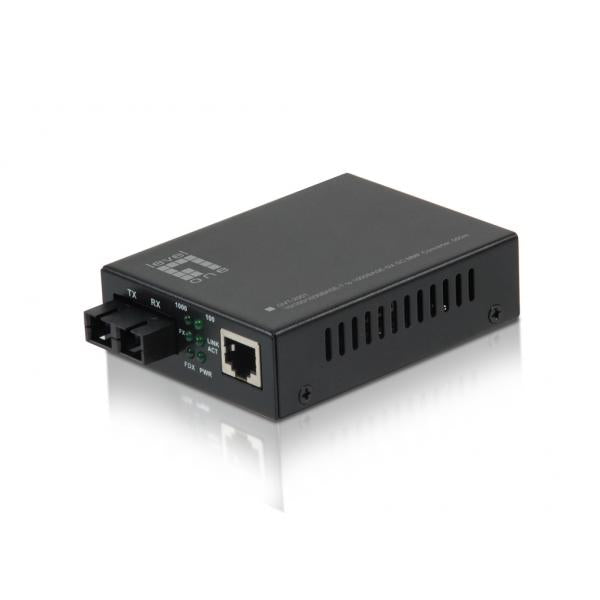 Level One RJ45 to SC Gigabit Media Converter - Multi-Mode Fiber - 850nm - 550m [GVT-2001]
