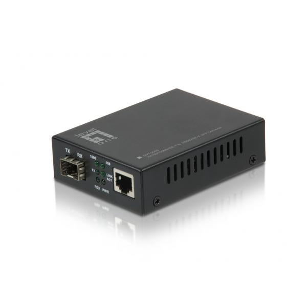 Level One RJ-45 to SFP Gigabit Ethernet Media Converter [GVT-2000]