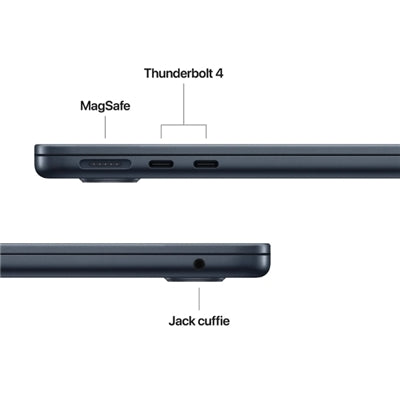 Apple MacBook Air 13'' M4 chip 10-core CPU 8-core GPU, 16GB, 256GB SSD - Mezzanotte [MW123T/A]