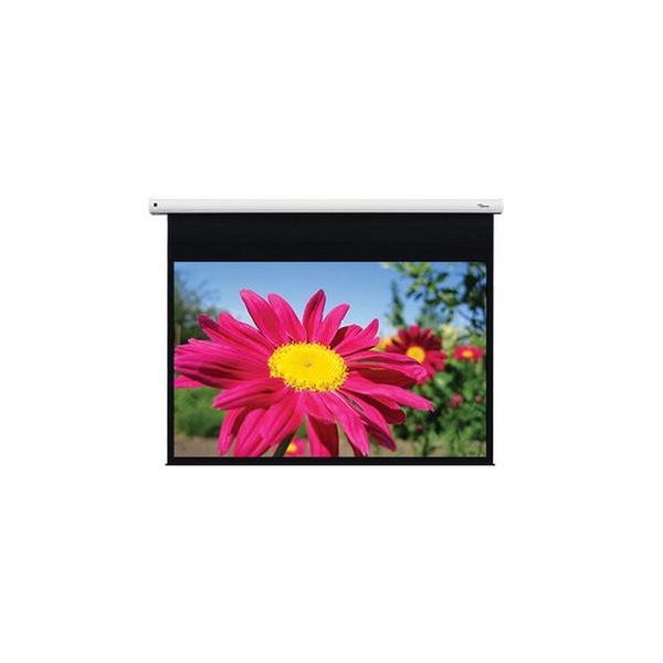 OPTOMA TELO PER VIDEOPROIETTORE MOTORIZZATO GLASSFIBER MATTE WHITE, TUBULAR MOTOR, OVAL CASING - INTERNAL I/R 123" 276X201CM [DE-1123EGA]