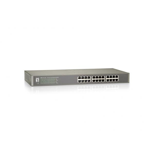 Level One 24-Port Fast Ethernet Switch-Metal Case-RackMountable [FSW-2450]