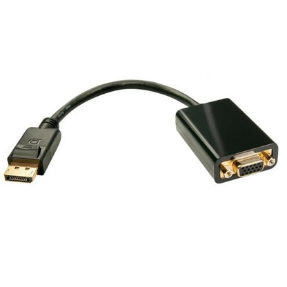 LINDY DISPLAYPORT/VGA CABLE ADAPTER, M/F, ACTIVE, 15CM [41006]