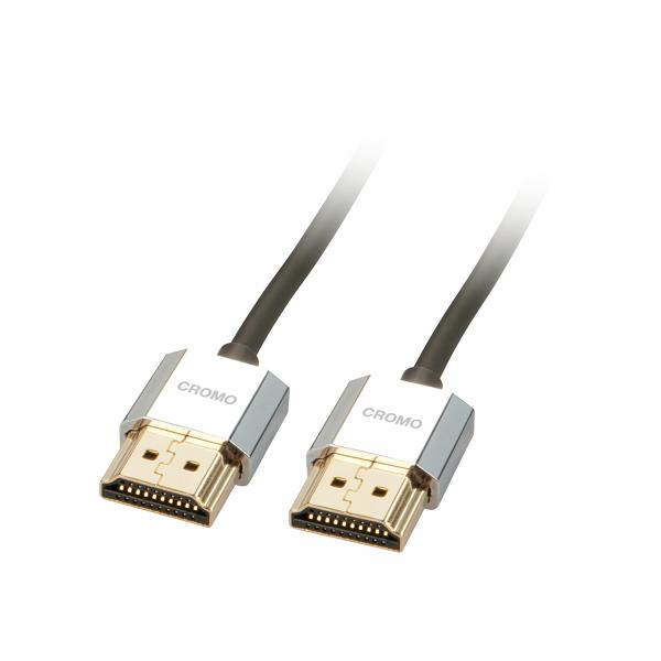 LINDY CAVO SLIM CROMO HDMI A/A 1M [41671]