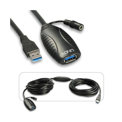 LINDY PROLUNGA ATTIVA USB 3.0 10M [43156]