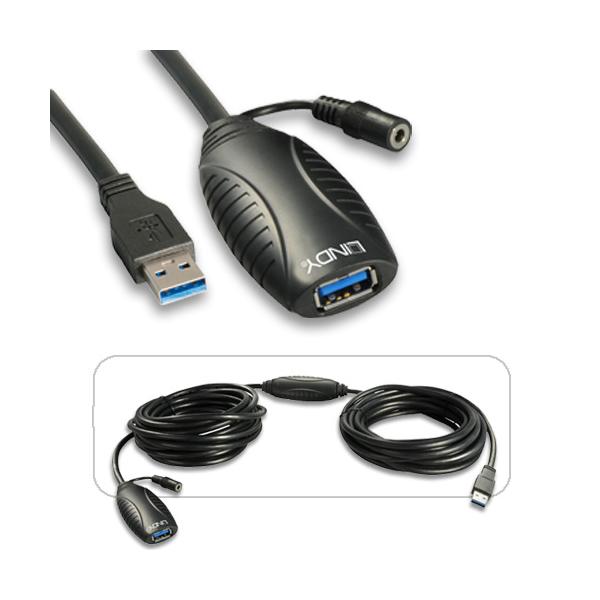 LINDY PROLUNGA ATTIVA USB 3.0 10M [43156]