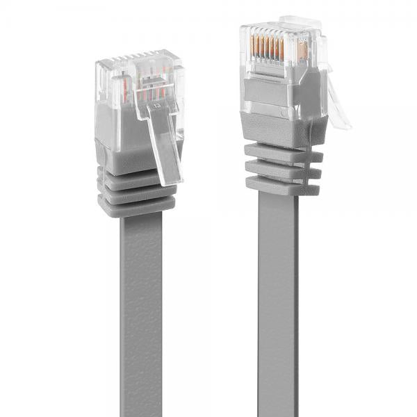 LINDY CAVO DI RETE FLAT UTP CAT.6 1M GRIGIO [47491]
