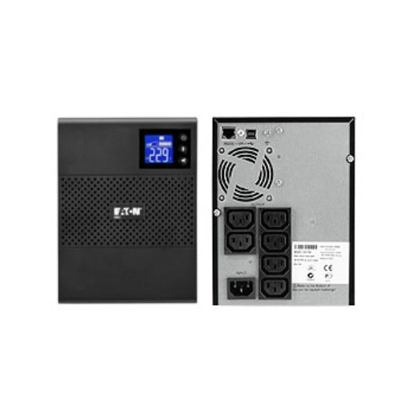 Eaton 5SC UPS, 750 VA, 525 W, Input: C14, Outputs: (6) C13, Tower [5SC750I]