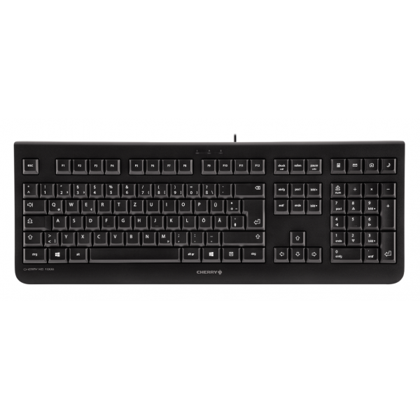 Cherry KC 1000 - Keyboard - Corded - QWERTZ - Black [JK-0800DE-2]