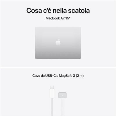 APPLE NB MACBOOK AIR APPLE M5 CHIP WITH 10CORE CPU AND 10CORE GPU 16GB 512GB SSD 15, SILVER [MDV94T/A]