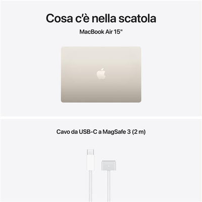 APPLE NB MACBOOK AIR APPLE M5 CHIP WITH 10CORE CPU AND 10CORE GPU 16GB 1TB SSD 15, STARLIGHT [MDVE4T/A]