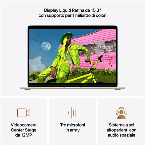 APPLE NB MACBOOK AIR APPLE M5 CHIP WITH 10-CORE CPU AND 10-CORE GPU 16GB 1TB SSD 15 - STARLIGHT [MDVE4T/A]