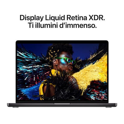 MacBook Pro 16": Chip Apple M5 Max con CPU 18-core e GPU 40-core, 48GB, 2TB SSD - Nero siderale [MGEE4T/A]