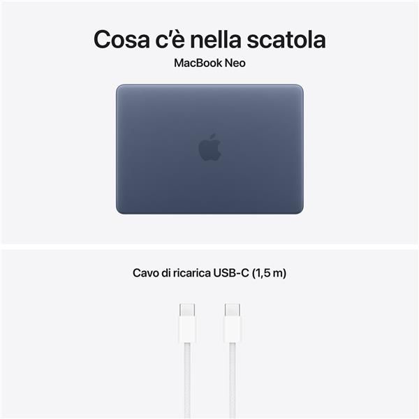APPLE NB MACBOOK NEO APPLE A18 PRO CHIP WITH 6CORE CPU AND 5CORE GPU 8GB 256GB SSD 13, INDIGO [MHFF4T/A]