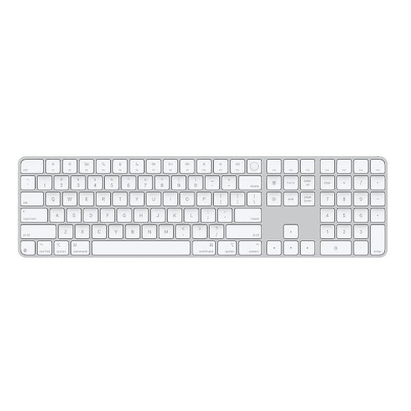 Magic Keyboard con Touch ID e tastierino numerico per Mac con chip Apple - Inglese internazionale - Tasti bianchi [MXK73Z/A]