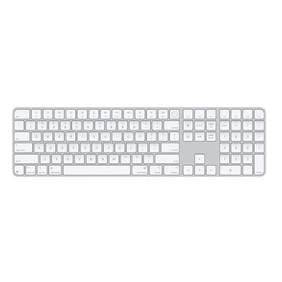 Magic Keyboard con Touch ID e tastierino numerico per Mac con chip Apple - Inglese internazionale - Tasti bianchi [MXK73Z/A]