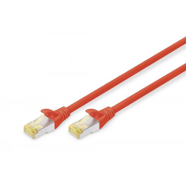 Digitus CAT 6A S -FTP patch cord - Cu - LSZH AWG 26/7 - length 0.5 m - Red [DK-1644-A-005/R]