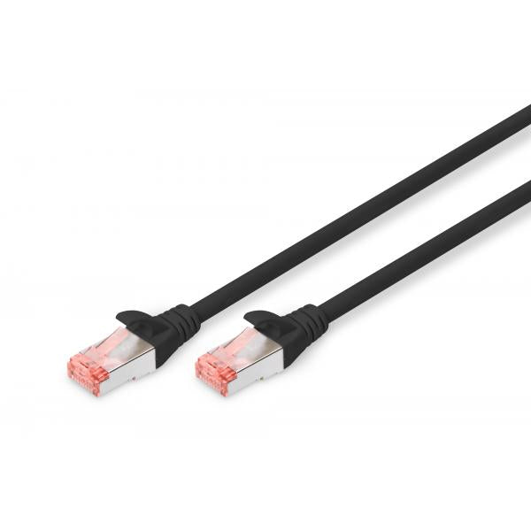 Digitus CAT 6 S-FTP patch cord- Cu - LSZH AWG 27/7 1m - Black [DK-1644-010/BL]