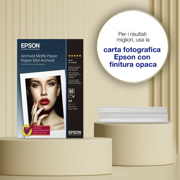 Epson Carta fotografica opaca da archivio fotografico A4 189 g/m2, 50 fogli [C13S041342]
