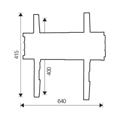 ITB OM06144 Supporto TV a parete 165,1 cm (65") Nero [OM06144]